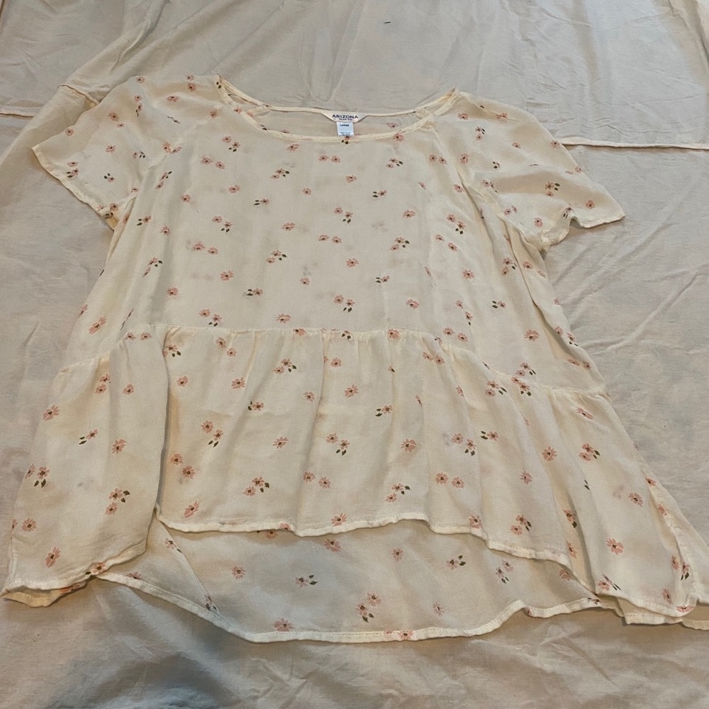 Arizona Jeans semi-sheer shirt- SZ L